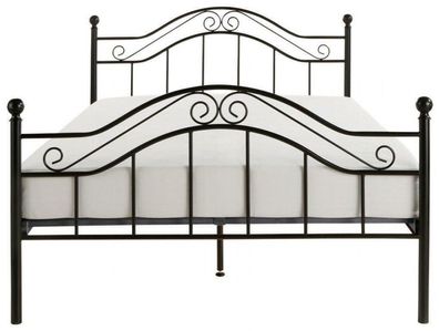 Metallbett schwarz 90x200 cm Bett romantisch Ehebett Doppelbett antik günstig