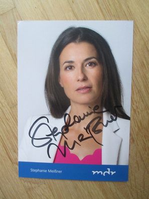 MDR Fernsehmoderatorin Stephanie Meißner - handsigniertes Autogramm!!