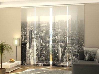 Fotogardine Manhattan Wolkenkratzer Schiebevorhang mit Motiv Schiebegardine auf Maß