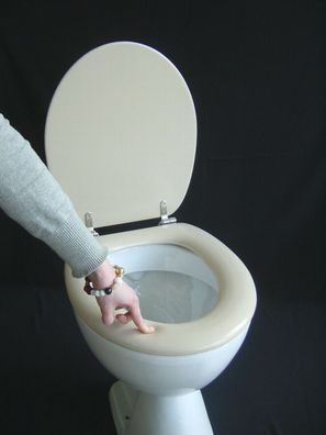 WC Sitz Polsi Soft gepolstert mit Edelstahlscharnieren