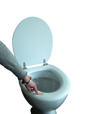 ADOB WC Sitz Polsi gepolstert weiss