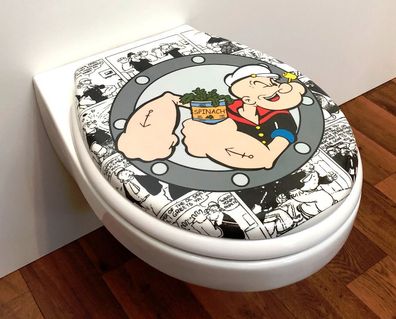 ADOB Design WC Sitz Comic Klobrille Klodeckel Toilettendeckel aus Duroplast