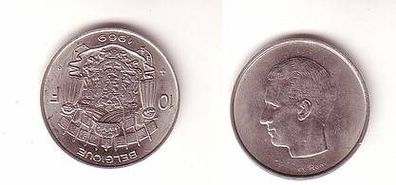 10 Franc Nickel Münze Belgien 1969