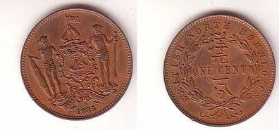 1 Cent Kupfer Münze British North Borneo 1888