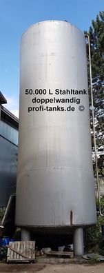 Angebot für S21 gebrauchter 50.000 L Stahltank doppelwandig stehend oberirdisch