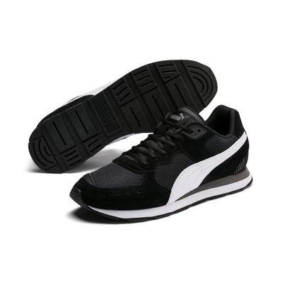 Puma VISTA Unisex Sneaker Schuhe Turnschuhe Mesh Retro 369365 Schwarz Weiß