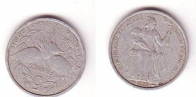 5 Francs Aluminium Münze Neukaledonien 1952