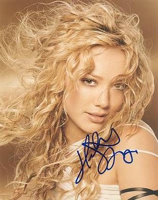 Original Autogramm HILARY DUFF auf Großfoto