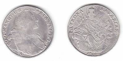 1 Taler Silber Münze Bayern Maximilian III. Joseph 1768 A Madonnentaler
