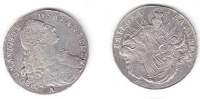 1 Taler Silber Münze Bayern Maximilian III. Joseph 1768 A Madonnentaler