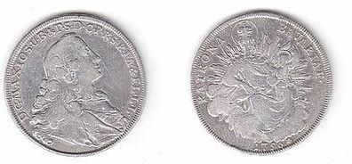 1 Taler Silber Münze Bayern Maximilian III. Joseph 1756 Madonnentaler