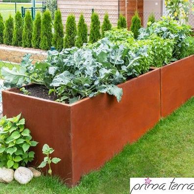 Bellissa® Corten Blumenkübel Pflanzgefäß Pflanzkübel Ø 40cm Rost Säule Edelrost