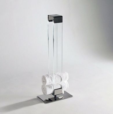 Gästetuchhalter Handtuchhalter aus Edelstahl und Glas von Schönbeck Design