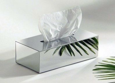 Tissuebox Kosmetiktuchbox aus Edelstahl hochglanzpoliert von Schönbeck Design