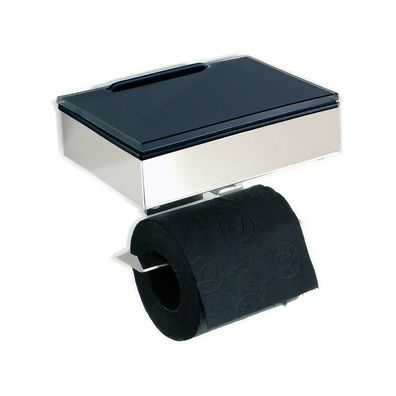 Schönbeck Design Toilettenpapierhalter und Feuchttuchbox Feuchttücherbox schwarz