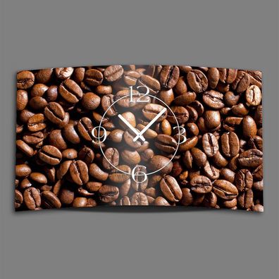 Kaffebohnen Designer Wanduhr modernes Wanduhren Design leise kein ticken dixtime ...