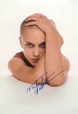 Original Autogramm Natalie Portman auf Großfoto