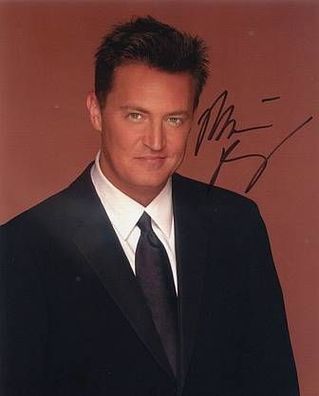 Original Autogramm Matthew PERRY auf Großfoto