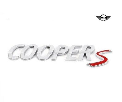 Original MINI Cooper S Emblem Schriftzug Typenschild Schild 51142755618 2755618