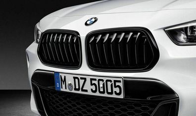 Original BMW X2 M Performance Ziergitter F39 Nieren schwarz 51138080621 + 8080622
