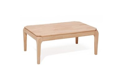 Couchtisch Tisch ARNORA Wildeiche Massivholz 80x80 cm