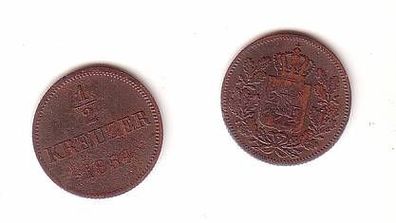1/2 Kreuzer Kupfer Münze Bayern 1854