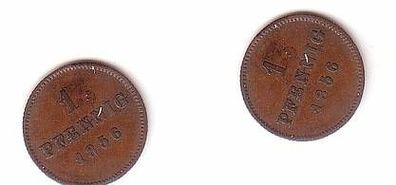1 Pfennig Kupfer Münze Bayern 1856