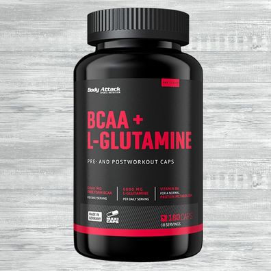 Body Attack BCAA + Glutamine 12000 180 Kapseln