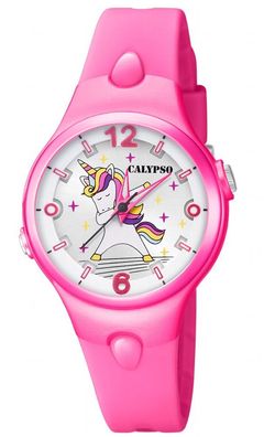 Calypso > Armbanduhr Kinder analog Quarz pink Kunststoffband > K5784/2
