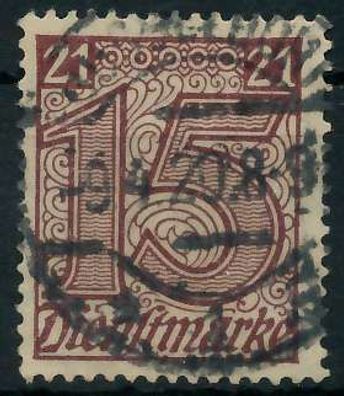 Deutsches REICH Dienstmarken 1920 Nr 18 gestempelt X939FA2