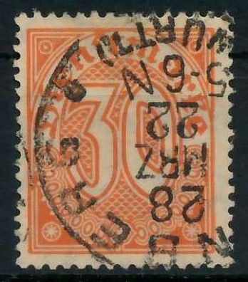 Deutsches REICH Dienstmarken 1920 Nr 27 gestempelt X939FAE