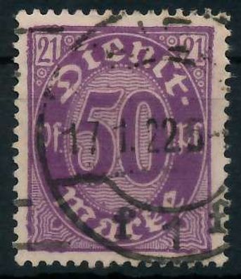 Deutsches REICH Dienstmarken 1920 Nr 21 gestempelt X939FB6