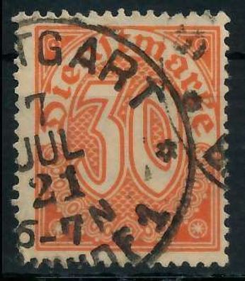 Deutsches REICH Dienstmarken 1920 Nr 27 gestempelt X939FBE