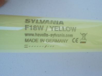 Starter + Sylvania F18W / Yellow Tube gelbe NeonRöhre CE 60 60,3 60,4 cm T8 Lamp
