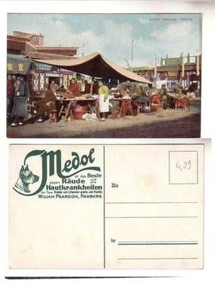 59381 Medol Reklame Ak Peking China Street Vendors um 1910