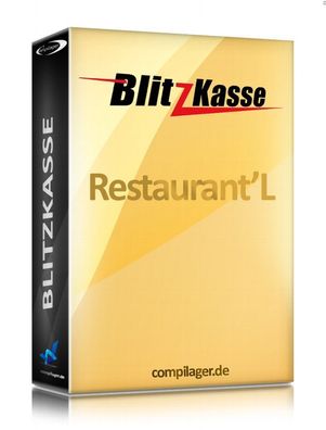 TSE Blitz!Kasse® Restaurant´L Kassensoftware für Gastronomie Caffe Restaurant Lizenz