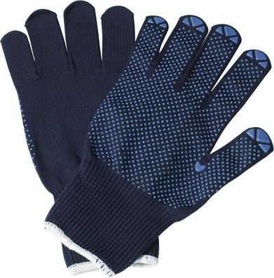 Handschuhe Isar Gr.9 blau EN 388 PSA II in. Baumwolle, auß. PA PROMAT