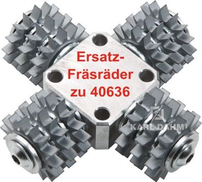 12 Ersatz-Fräsräder für Fräskopf spitz Art.-Nr. 40637