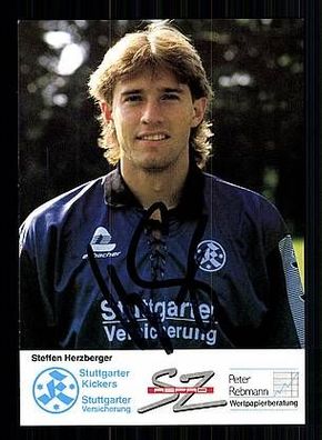 Steffen Herzberger Stuttgarter Kickers 1993-94 Autogrammkarte + A48674