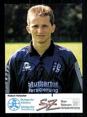 Robert Hofacker Stuttgarter Kickers 1993-94 Autogrammkarte + A48675