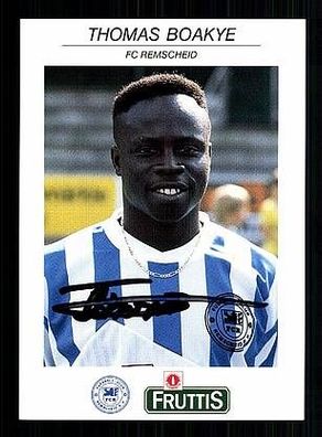 Thomas Boakye FC Remscheid 1992-93 Autogrammkarte + A48749