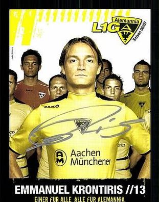 Emmanuel Krontiris Alemania Aachen 2006-07 Autogrammkarte + A48919