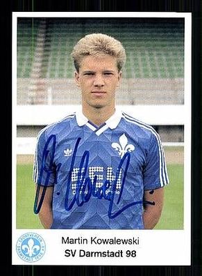 Martin Kowalewski Darmstadt 98 1988-89 Autogrammkarte + A49091
