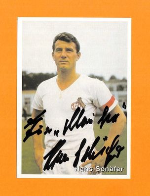 Hans Schäfer (DFB-Weltmeister 1954-verstorben 2017) - persönlich signiert