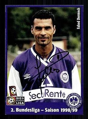 Fahed Dermech Tennis Borussia Berlin 1998-99 Autogrammkarte + A49121