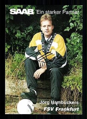 Jörg Hambückers FSV Frankfurt 1994-95 Autogrammkarte + A49130