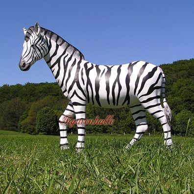 Zebra Figur Statue Skulptur Zoo Afrika Dekoration Deko Aufsteller Afrikanisch Tiere
