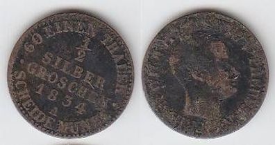 1/2 Silber Groschen Münze Preussen 1834 A