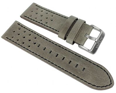 Adora Nautic All- Rounder ? Uhrenarmband 23mm Leder grau AN2135