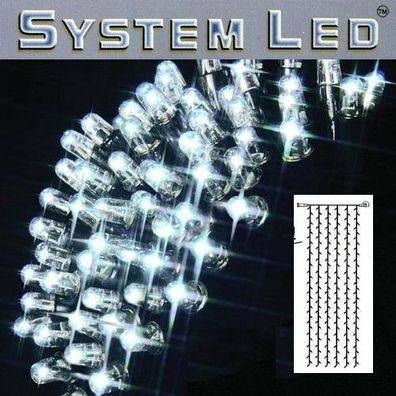 System LED Lichtervorhang 204er 1x4m cool light / schwarz 465-58-14